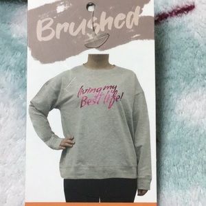Brushed Living My Best Life Sweatshirt